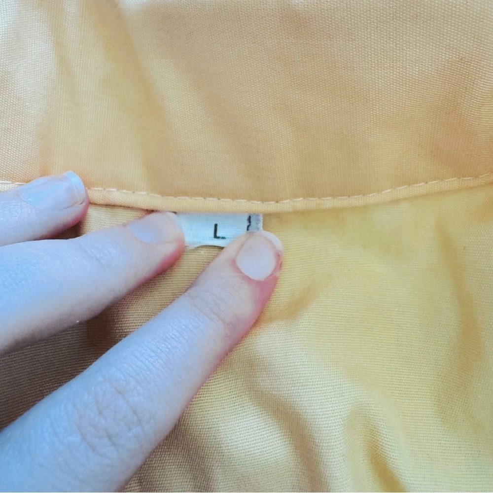 Men’s Vintage 1970s Lightweight Peach Zip-Front Jacket - Picture 3 of 3